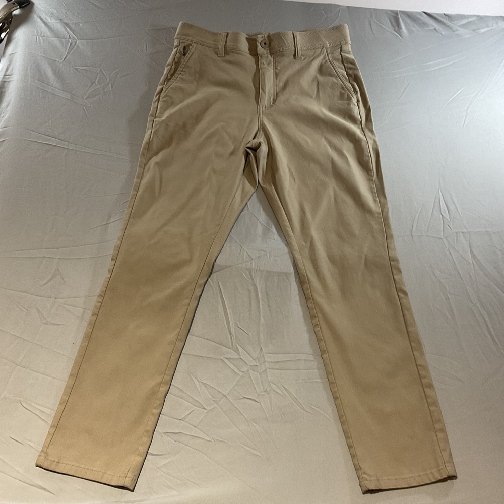 Weatherproof Vintage Mens Chino Pants 32x30 Khaki Slim Straight Casual